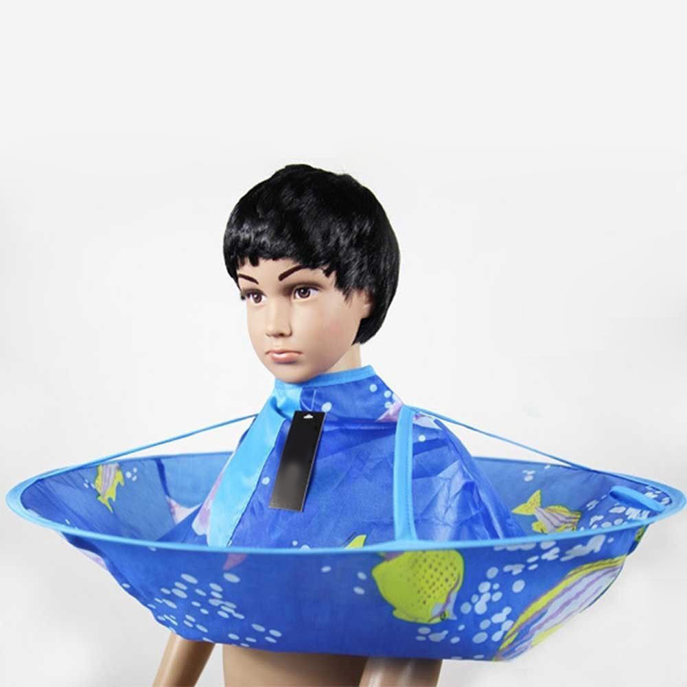Shop Salon Family Kids Haircut Hairdresser Hair Cutting Cape Blue
