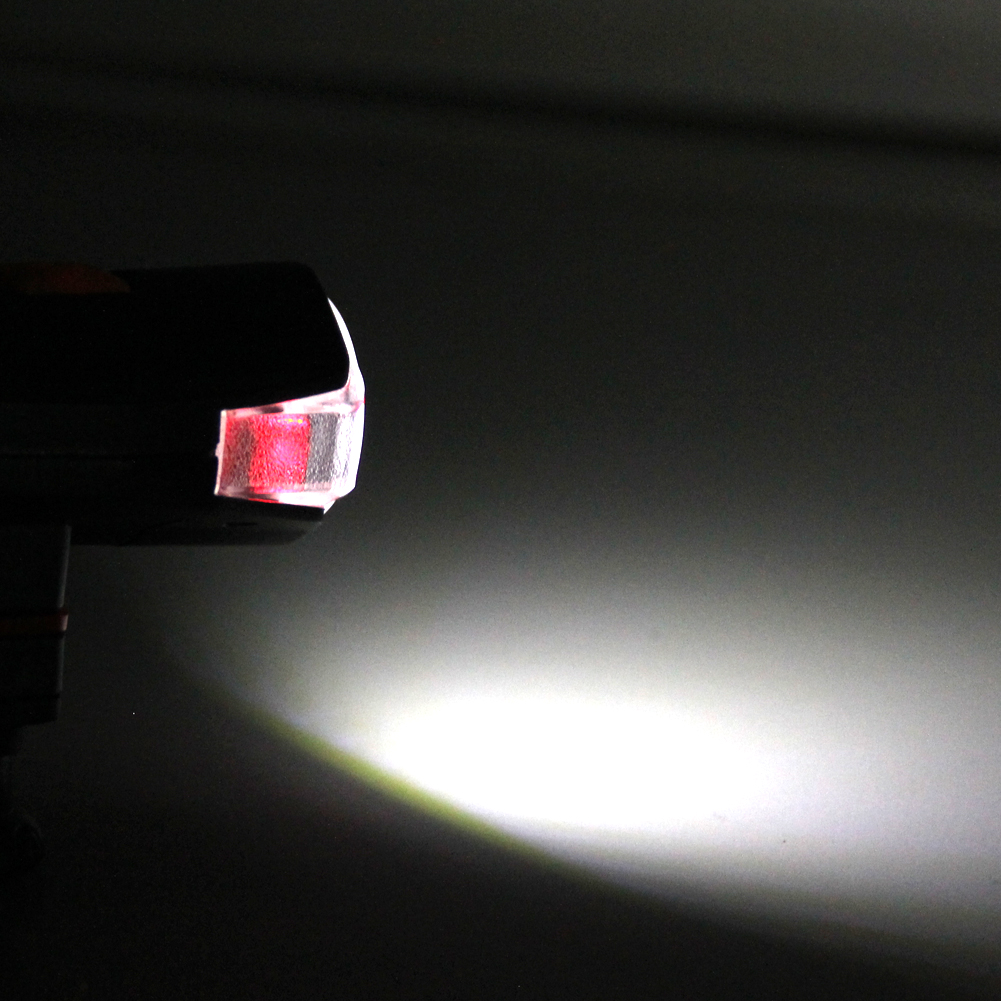 Bicycle COB LED Bike Cycling Front Rear Tail Light+5LED White Light Lamp