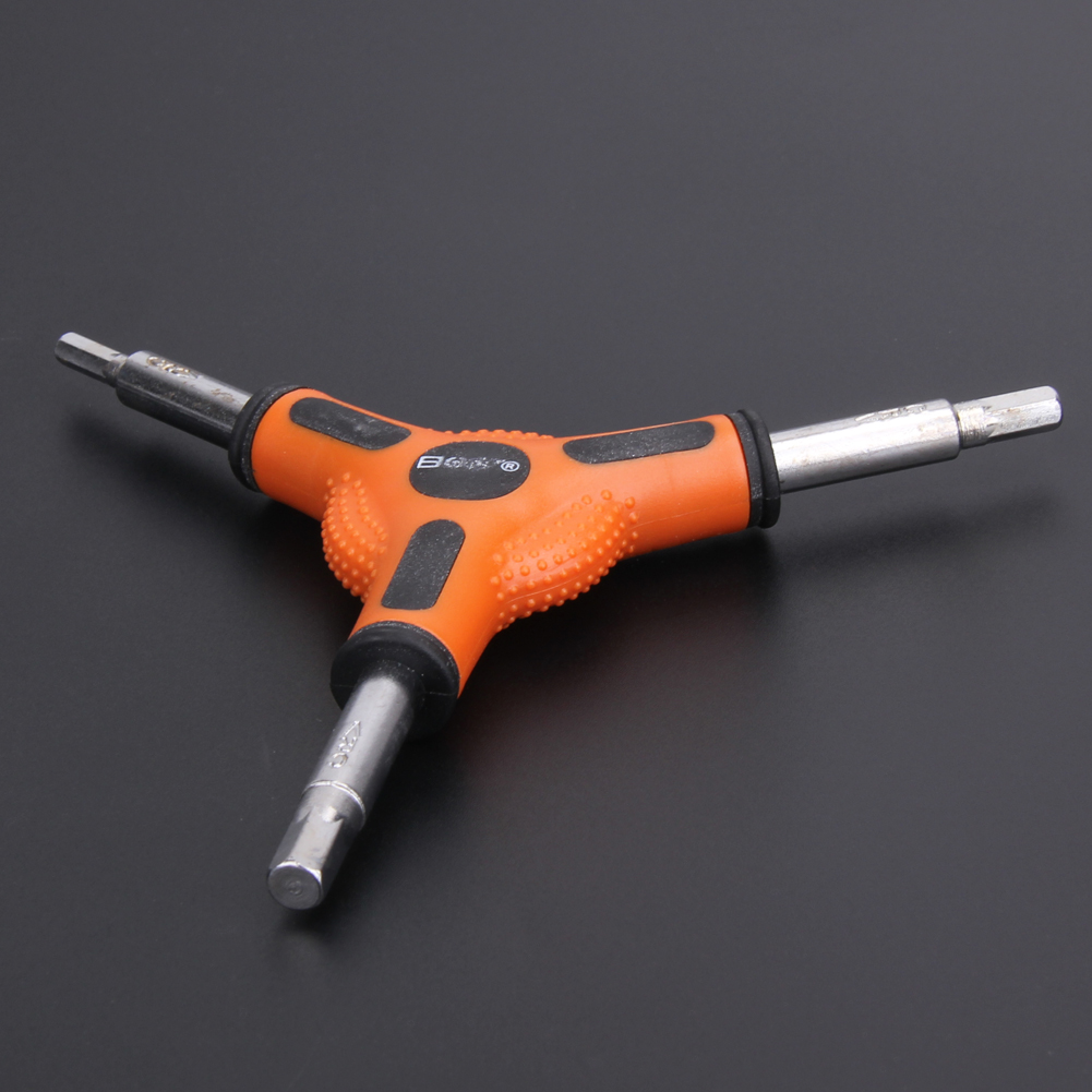 Bike Bicycle Cycling 3 Three Way Y-Hex Allen Wrench Repair Tools Size 4 5 6mm