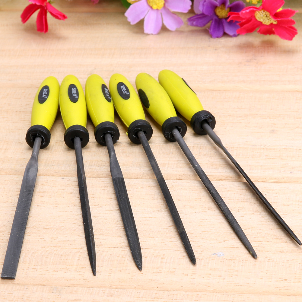 6pcs Metal File Mini Assorted Rasp Diamond Needle File set Repair Tool Set