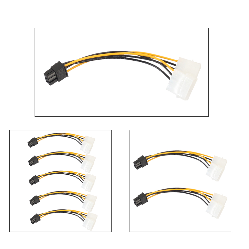 Mua 6Pin to Dual 4 Pin PCIE PCI Express Graphics Card Power Adapter Cable