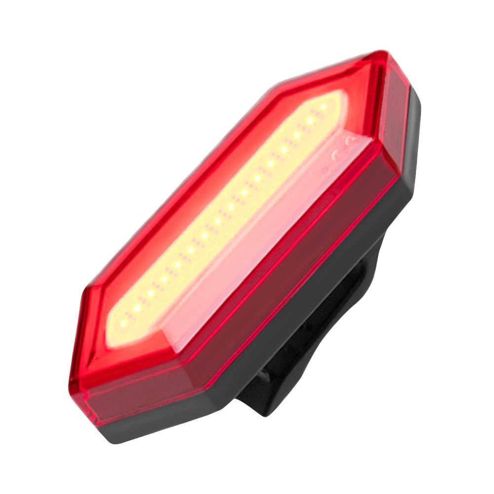Portable USB Rechargeable Bike Tail Rear Safety Warning Light Taillight Lamp Set