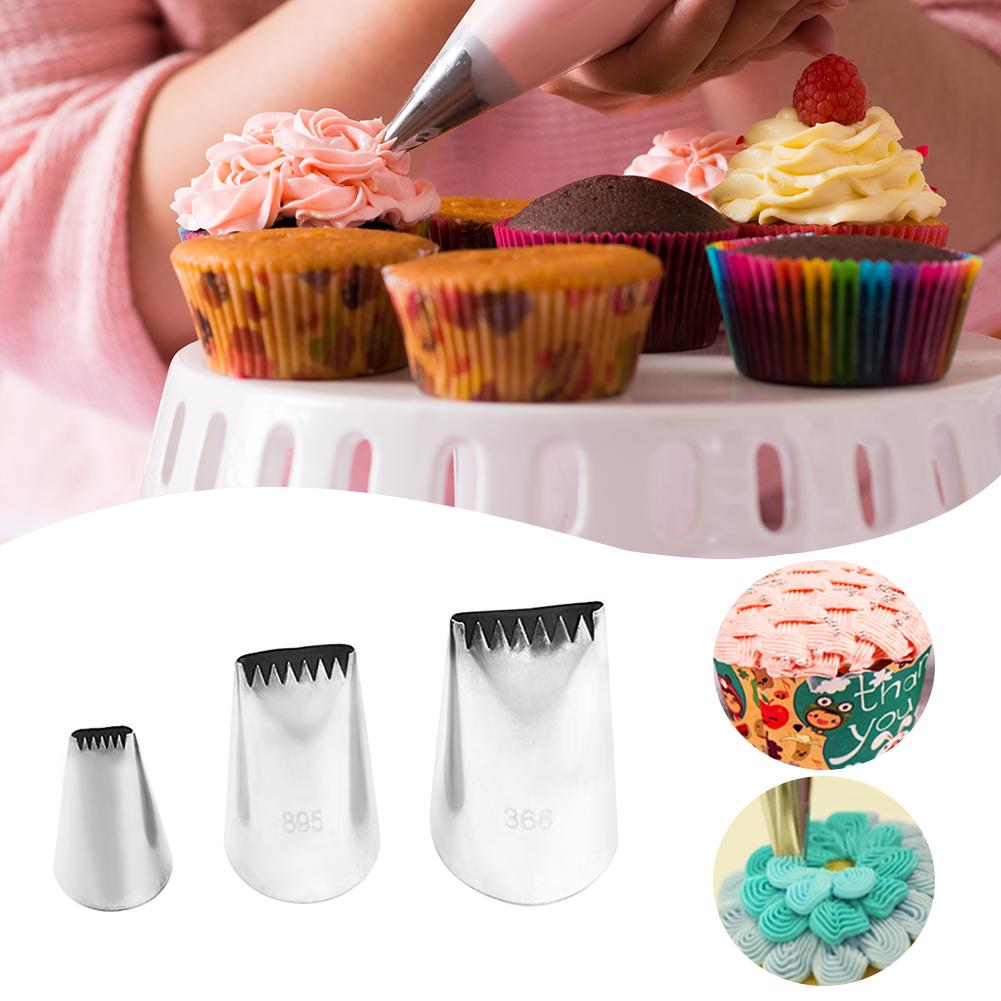 Stainless Steel Cake Tips Japan Icing Piping Nozzles Tips Pastry Cake Fondant Cupcake SONSMER Japan Icing Tips 2Pcs/Set 