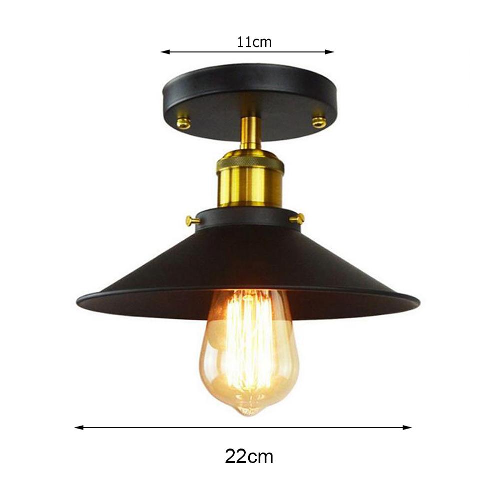 Shop E27 Ceiling Lights Holder Retro Home Lighting Iron Black