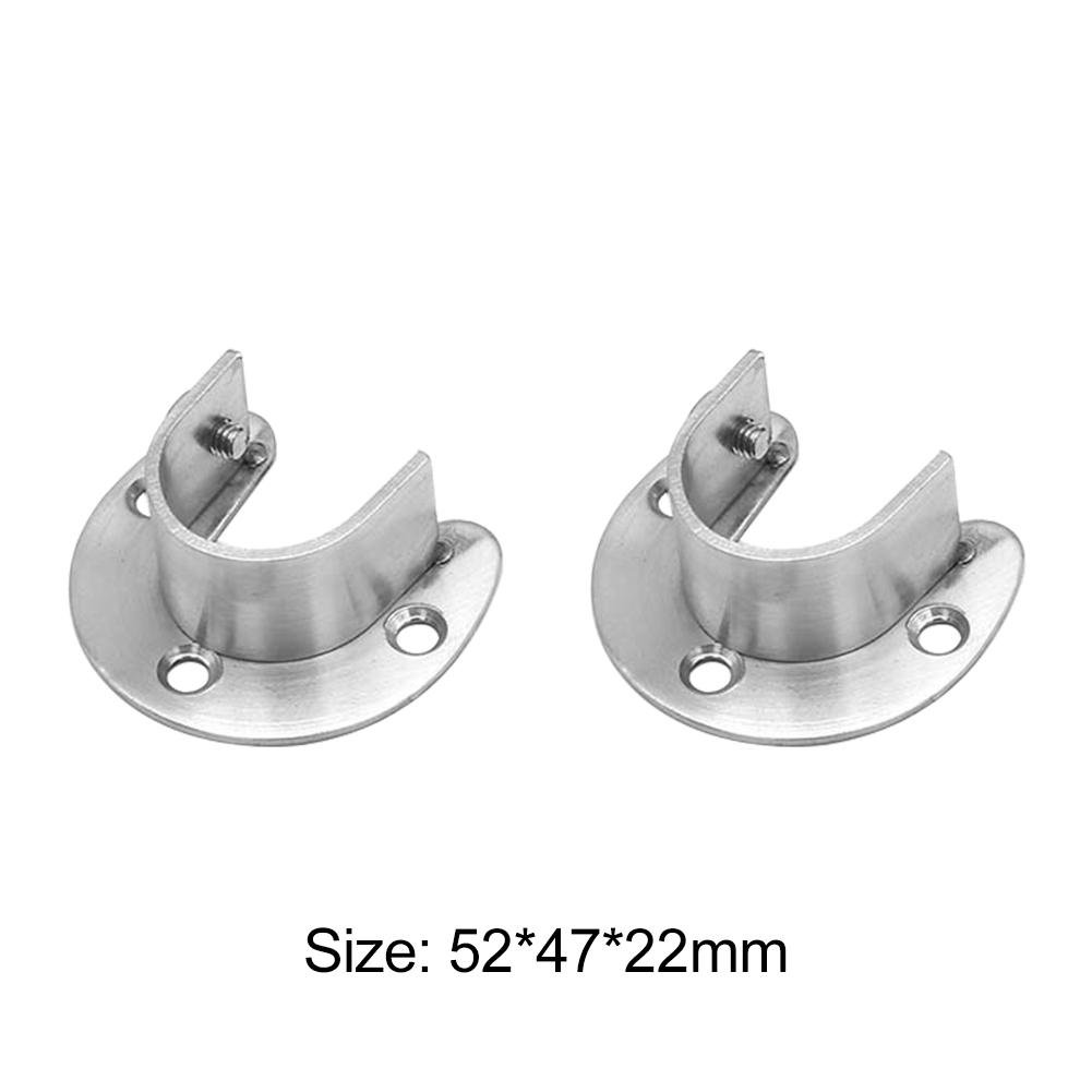 Shop U Shaped Closet Rod End Support Stainless Steel Wardrobe Rail
