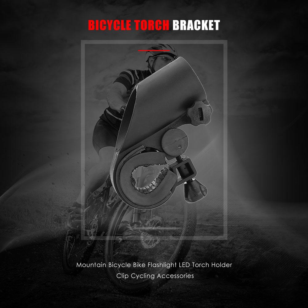 Plastic Mountain Bicycle Bike Flashlight Torch Holder Clip Bike Mount Clamp Tool