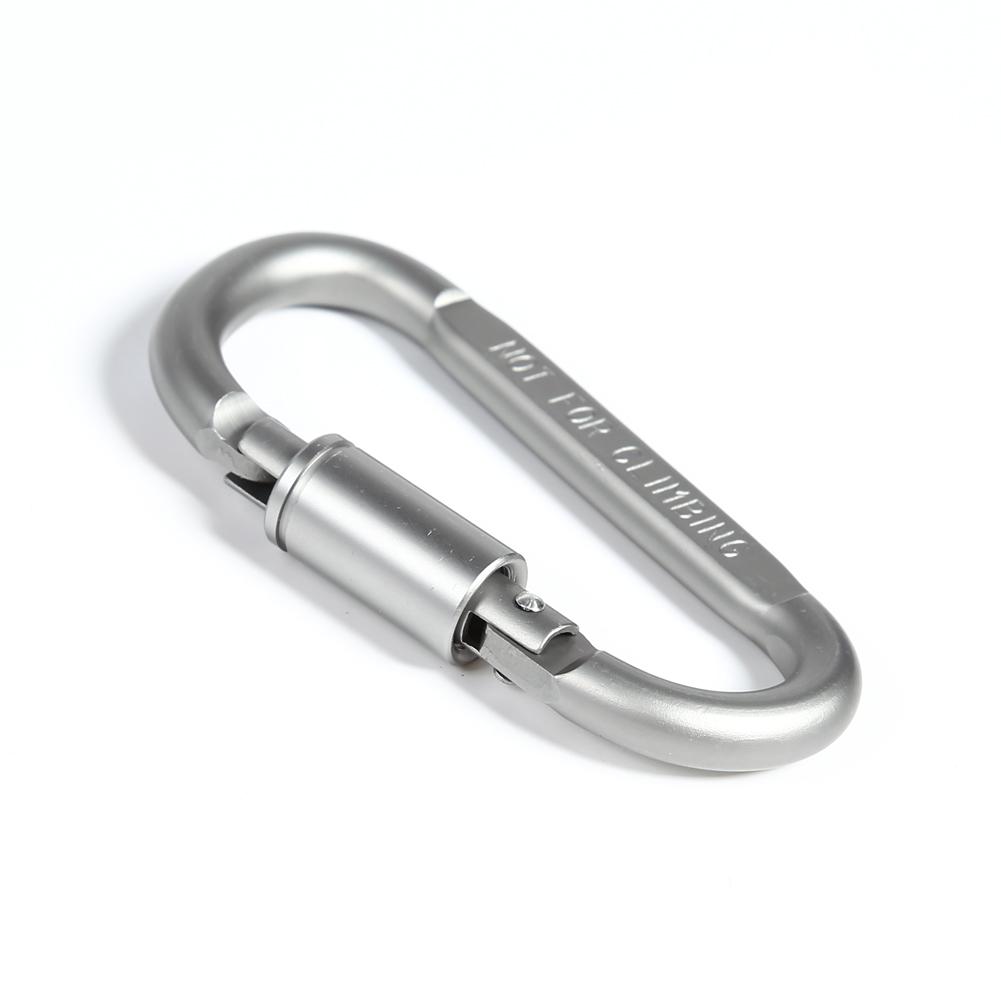 1pc D-shaped With Nut Hanging Buckle Aluminum Alloy Buckle Climbing Carabiner A!