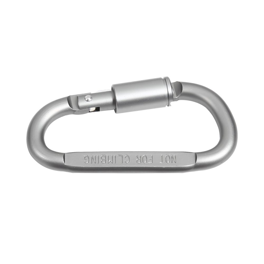 1pc D-shaped With Nut Hanging Buckle Aluminum Alloy Buckle Climbing Carabiner A!