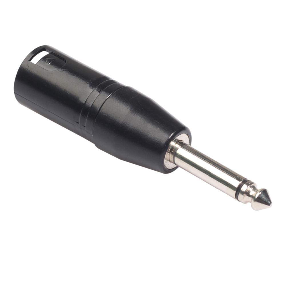 6 35mm Mono Male To Xlr 3pin Male Audio Plug Converter Adapter Connector- 5 99
